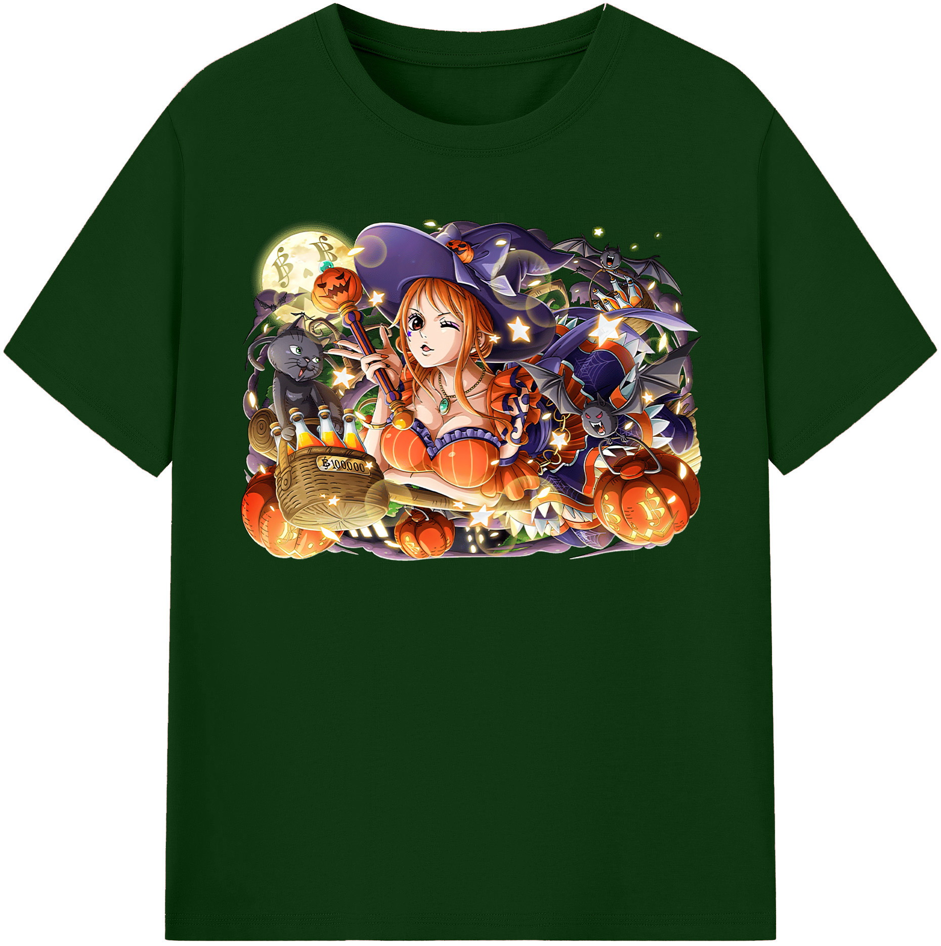 （画像用） ワンピース ナミ ONE PIECE Nami 綿100％半袖Tシャツ（フロントプリント）